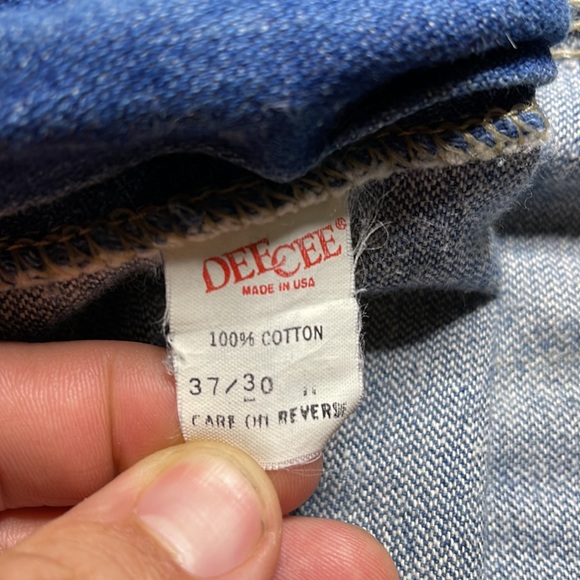 Vintage 1980’s Washington Dee Cee Men’s Western Denim Blue Jean Pants 37 x 30 - Picture 7 of 10